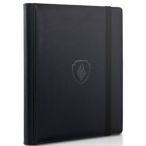 Trading Card Binder 9 Pocket, Card Collection Binder for 360 Cards - Black
